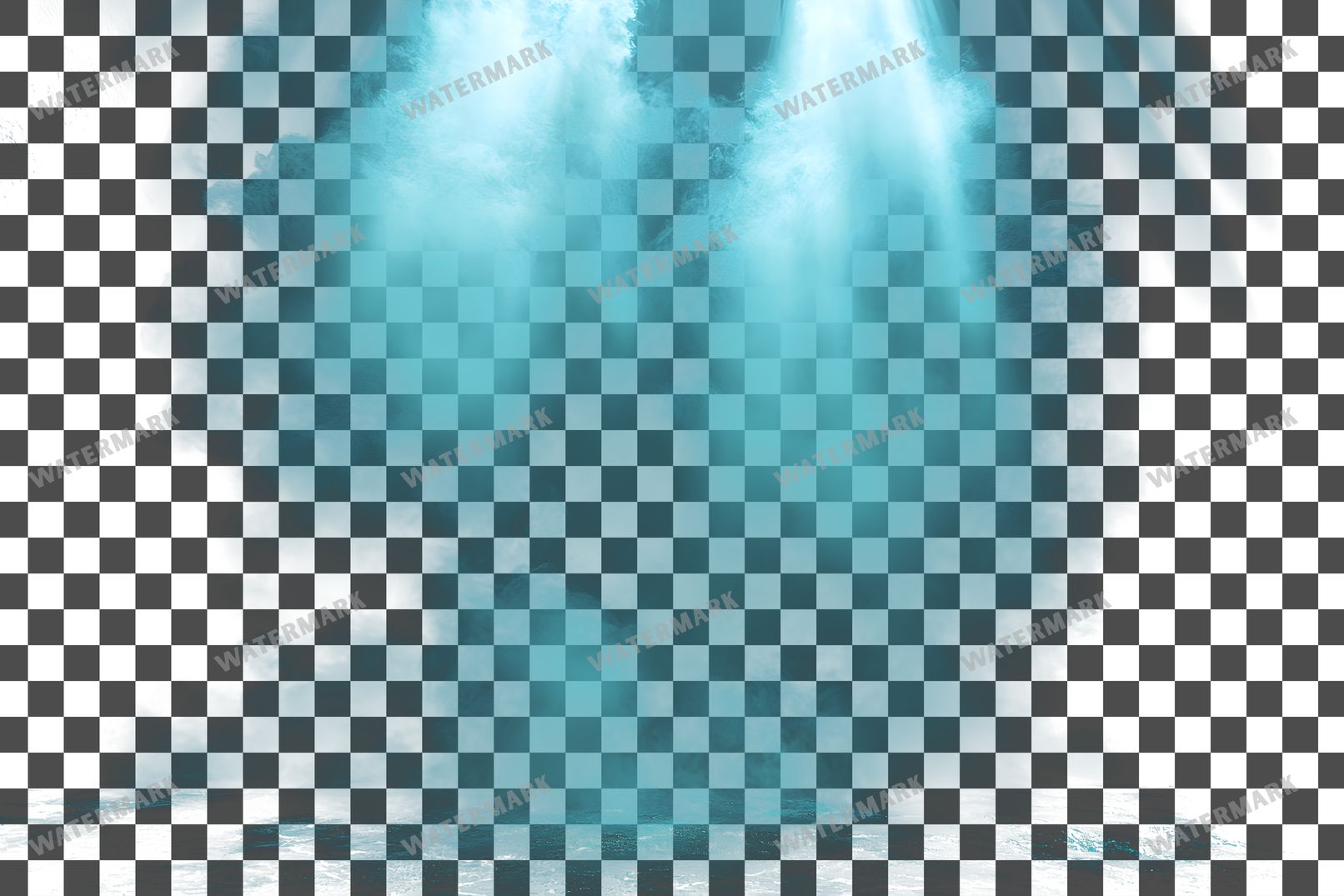 Turquoise Lighting Dramatic Shadow Transparent Overlay Pngs