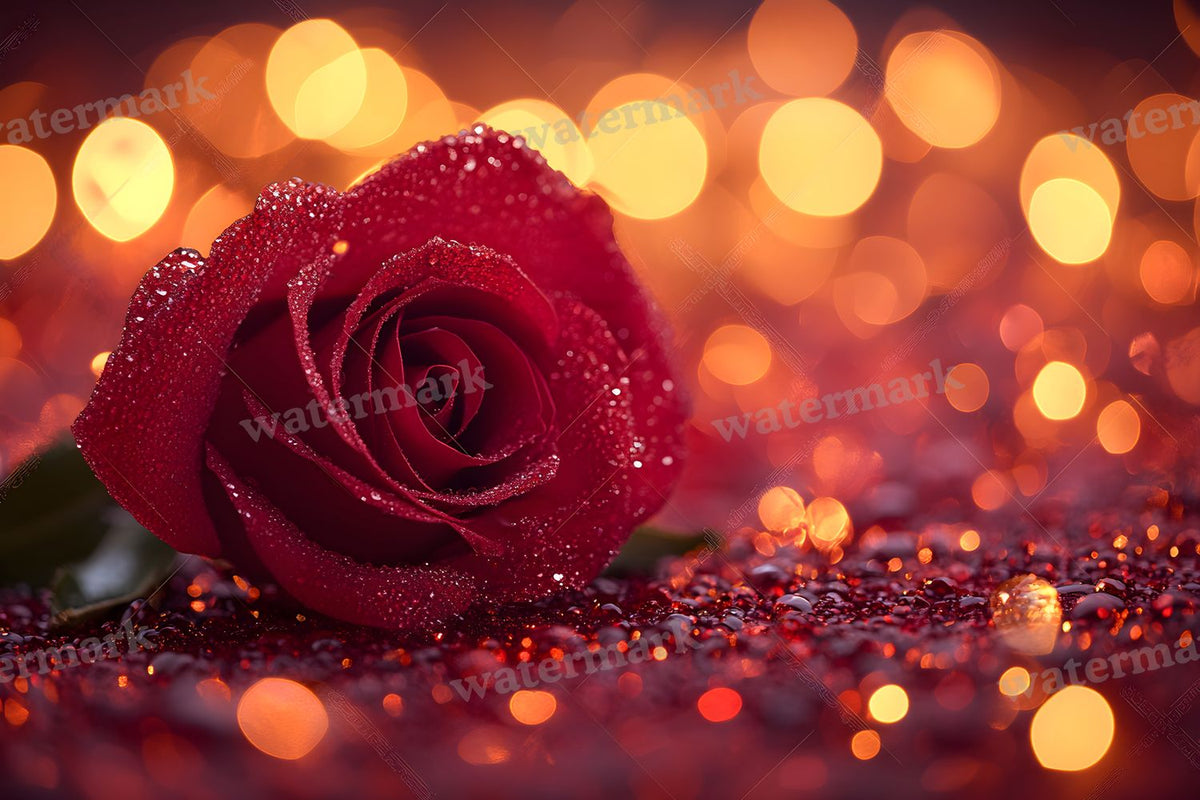 Valentine's Day digital photo backdrop for photo editing, preview 11