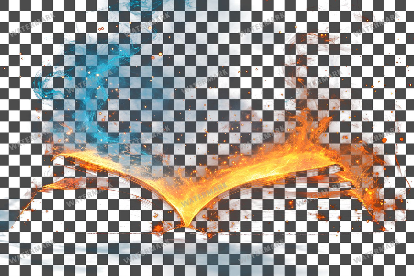 Vibrant Witchs Book Transparent Overlay Pngs