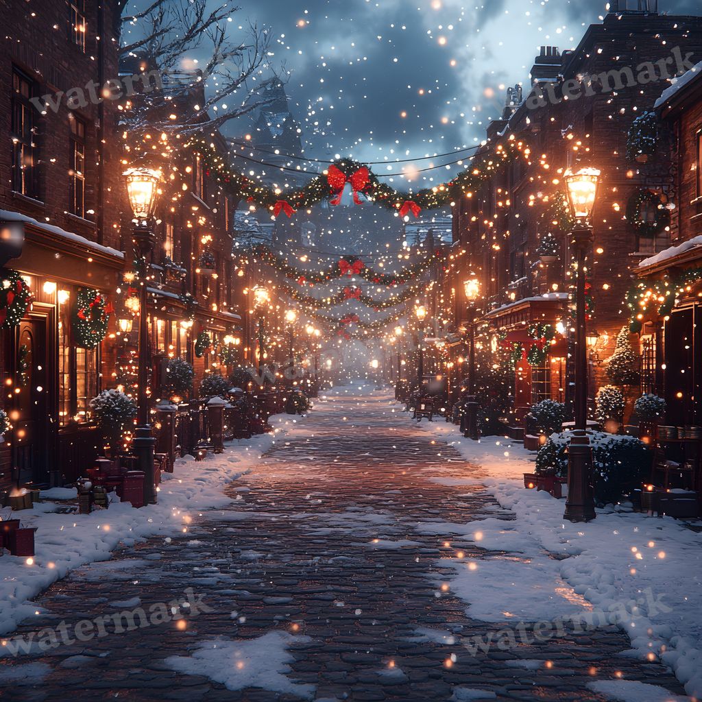 Victorian Christmas Backdrop Images