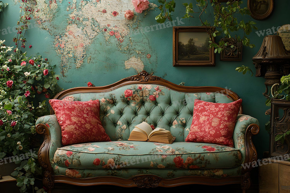 Victorian Cinematics digital photo backdrop for photo editing, preview 11