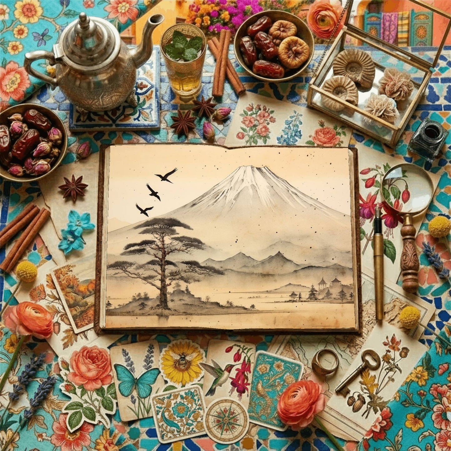 Vintage Landscapes Digital Papers