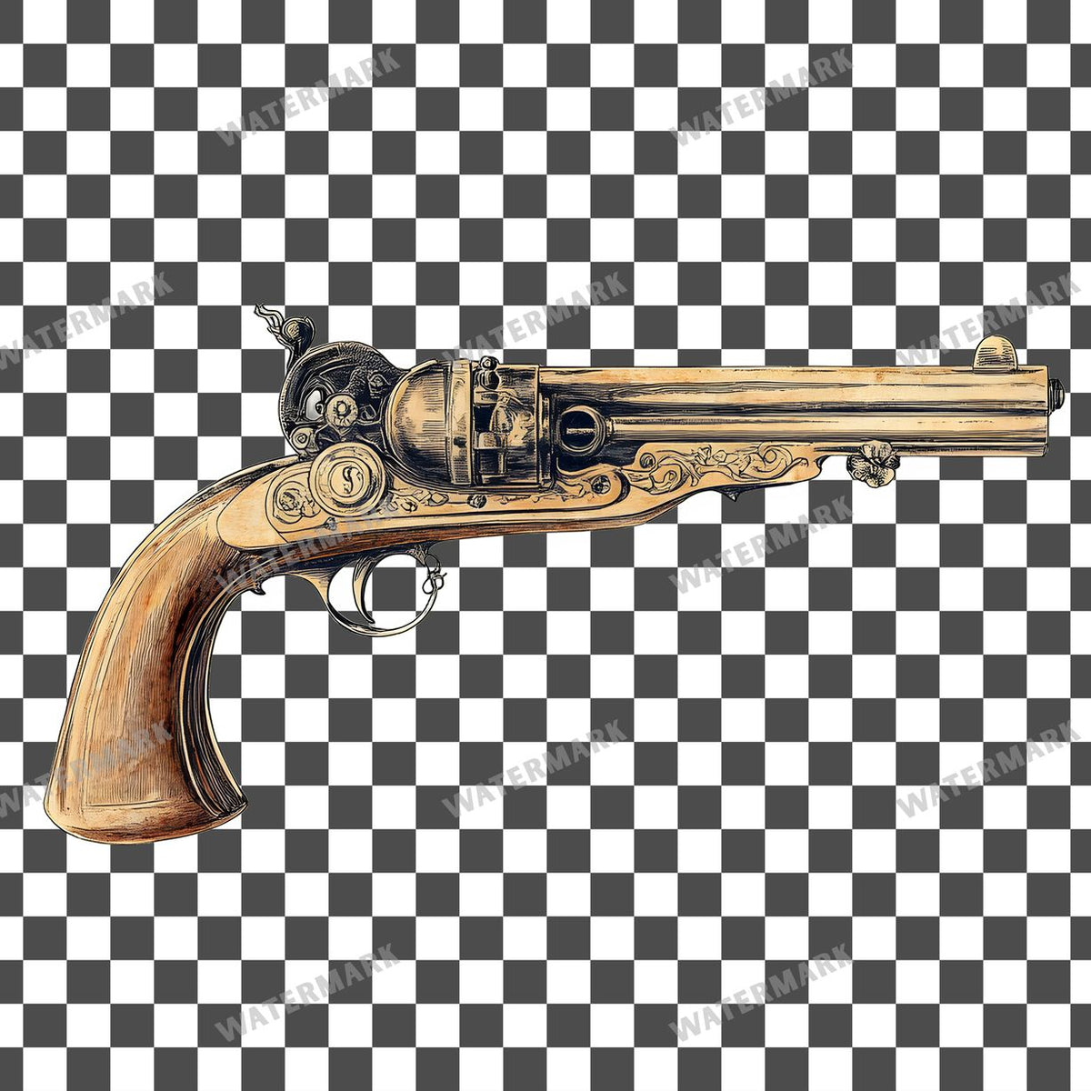 Weapon Vintage Style Clipart Pngs