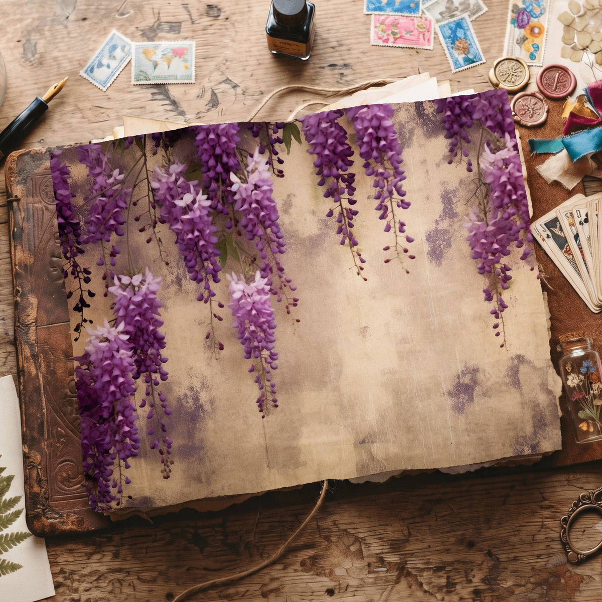 Wisteria Digital Papers