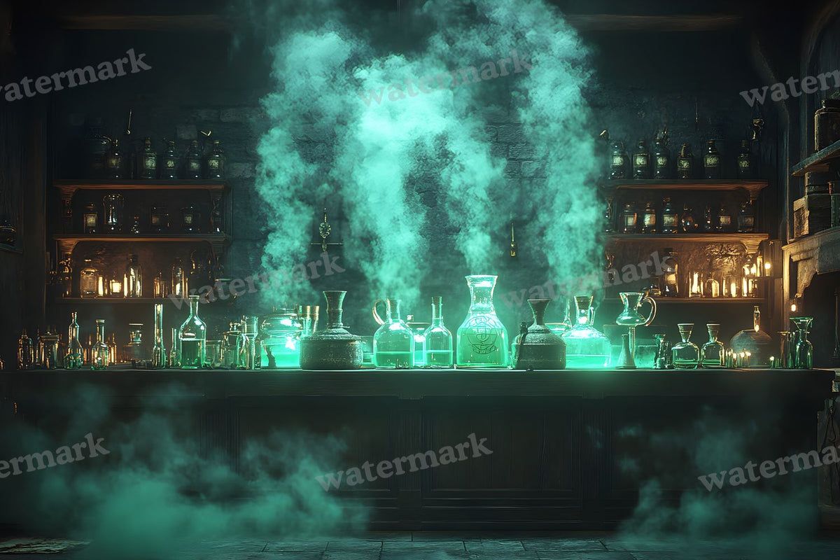 Witch Potion Room Backdrop Images