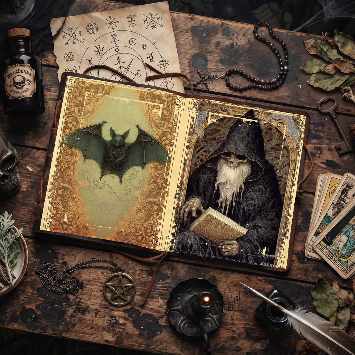 Witch printable junk journal paper, page preview 12