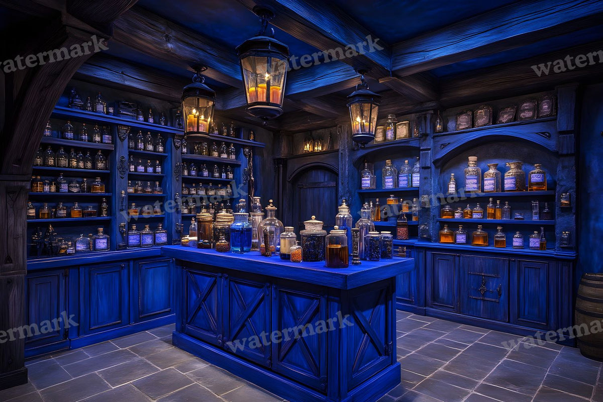 Witchs Apothecaryblue Backdrop Images