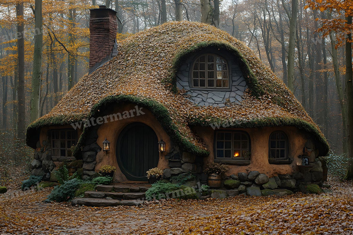 Witchs Hut Backdrop Images