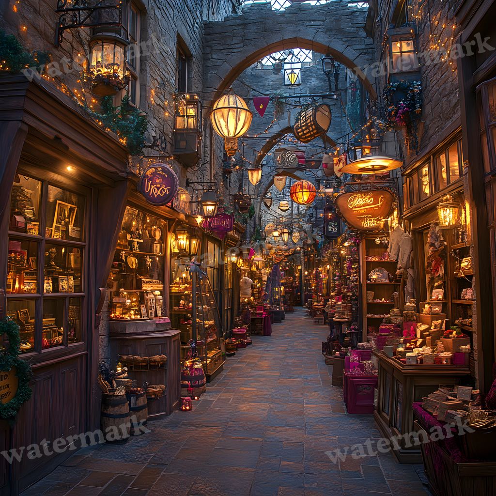 Wizarding Alley Backdrop Images