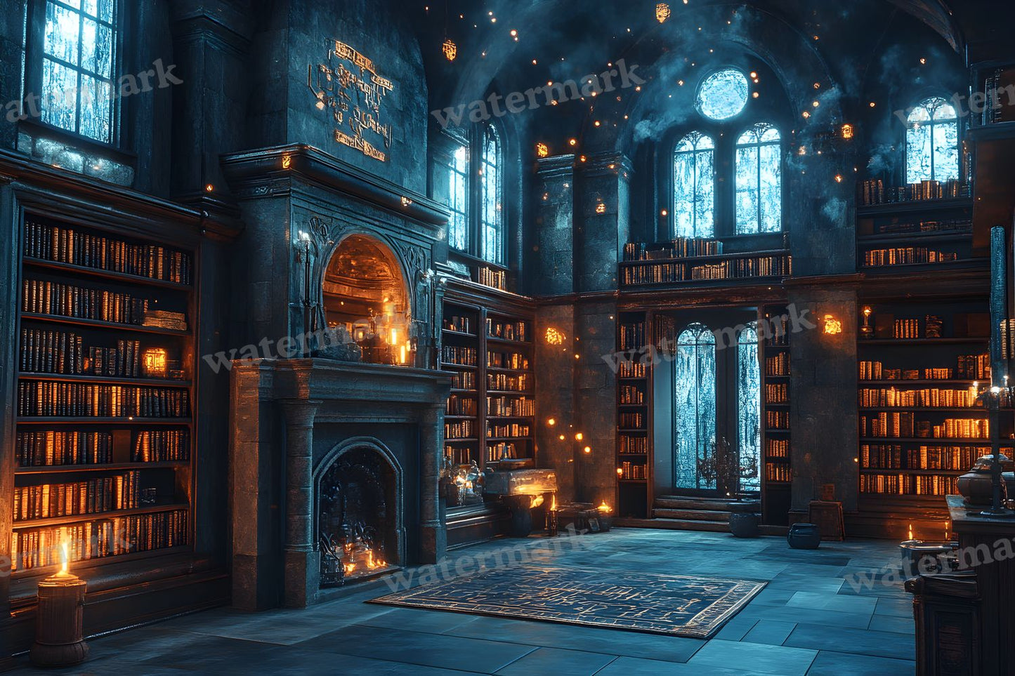 Wizards Library Backdrop Images