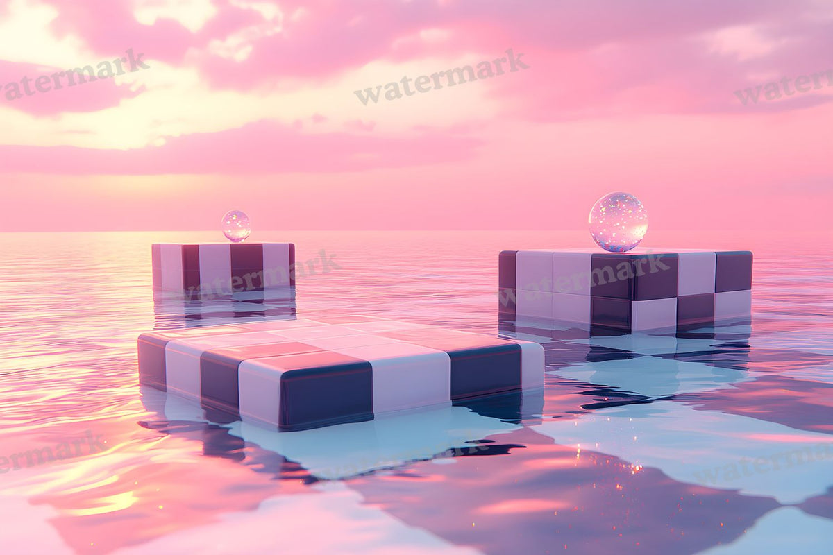 Wonderland Checkers Backdrop Images