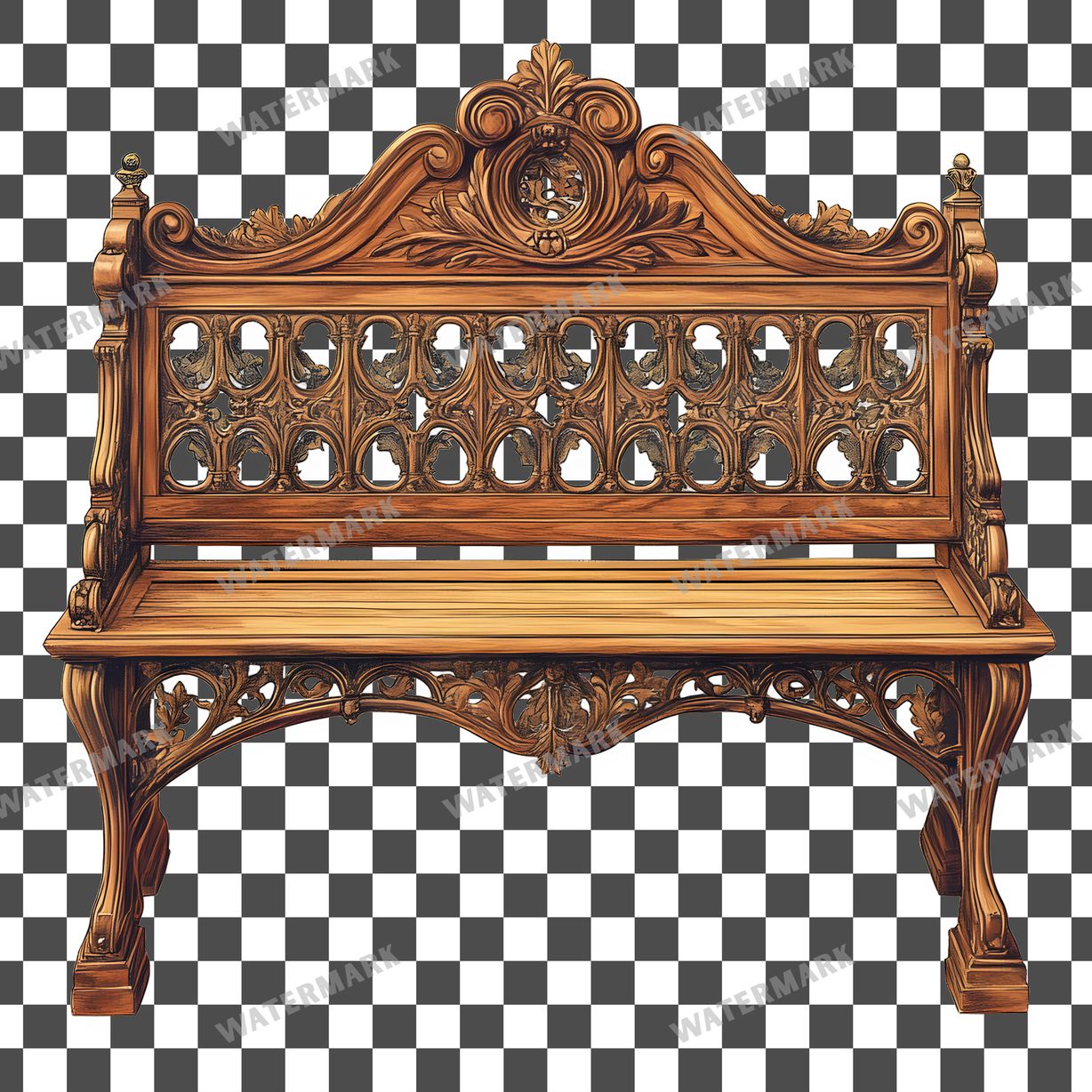 Wooden Rockin Vintage Style Clipart Pngs