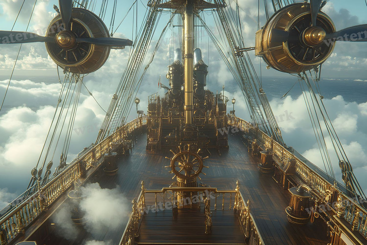 Airship Deck Backdrop Images