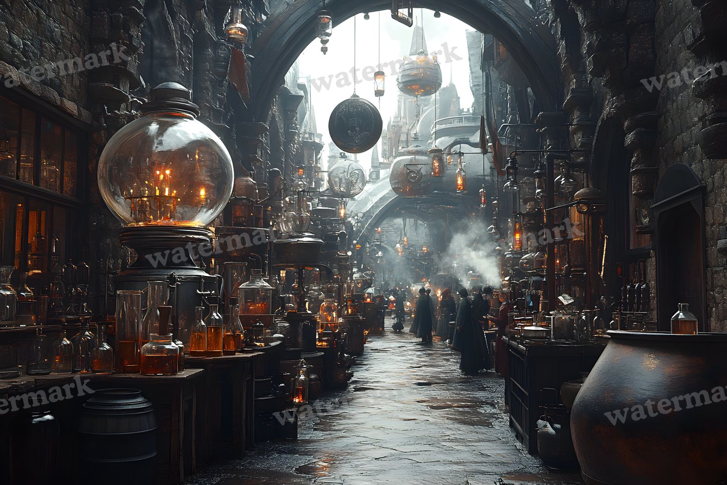 Alchemist Corner Study Backdrop Images