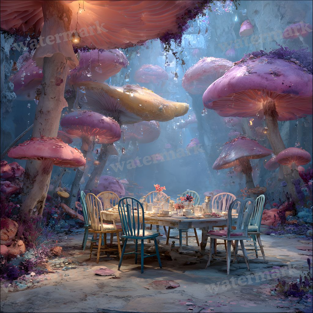 Alice In Wonderland Table Backdrop Images