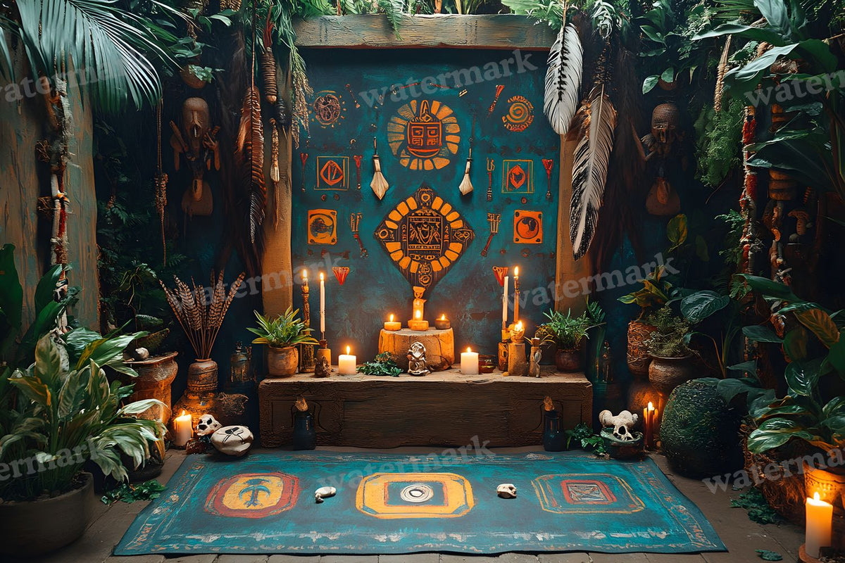 Amazonian Shamanic Ritual Backdrop Images