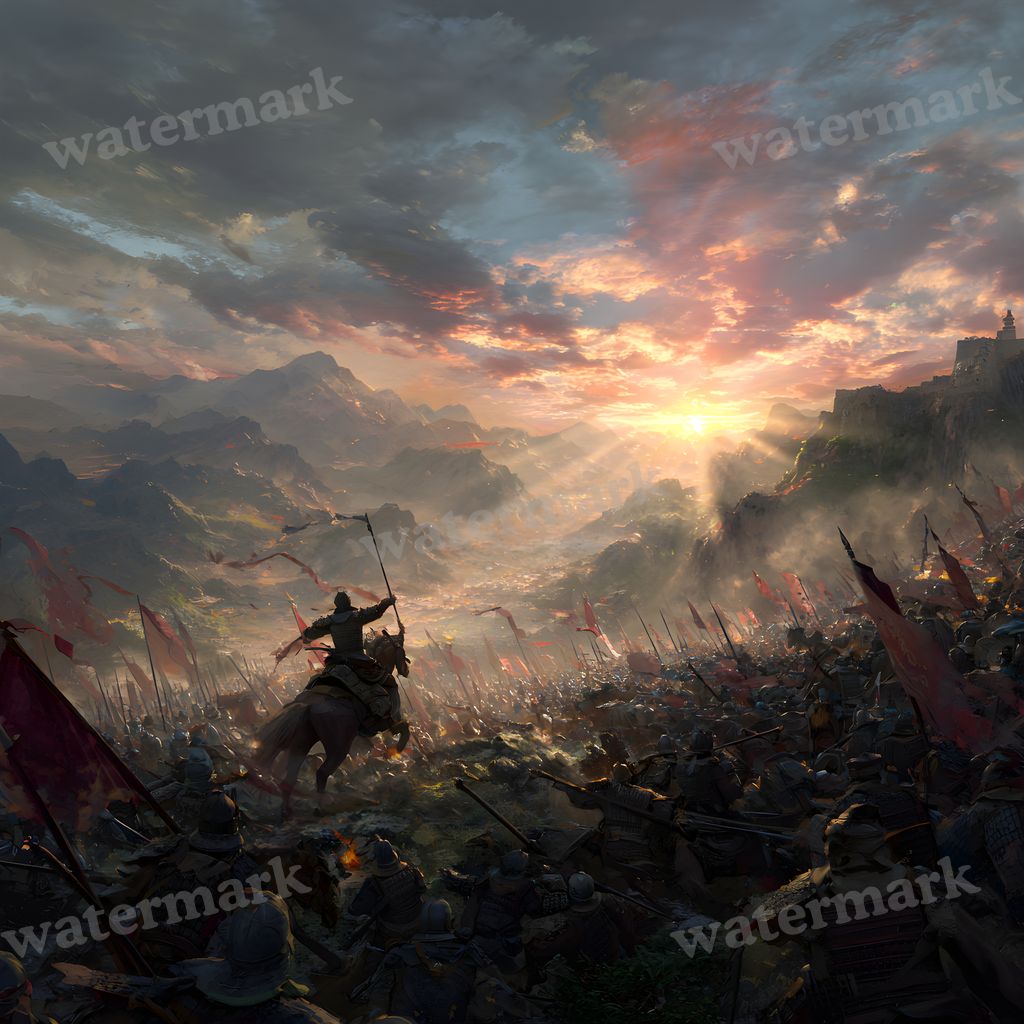 Ancient Chinese Army Battle Backdrop Images