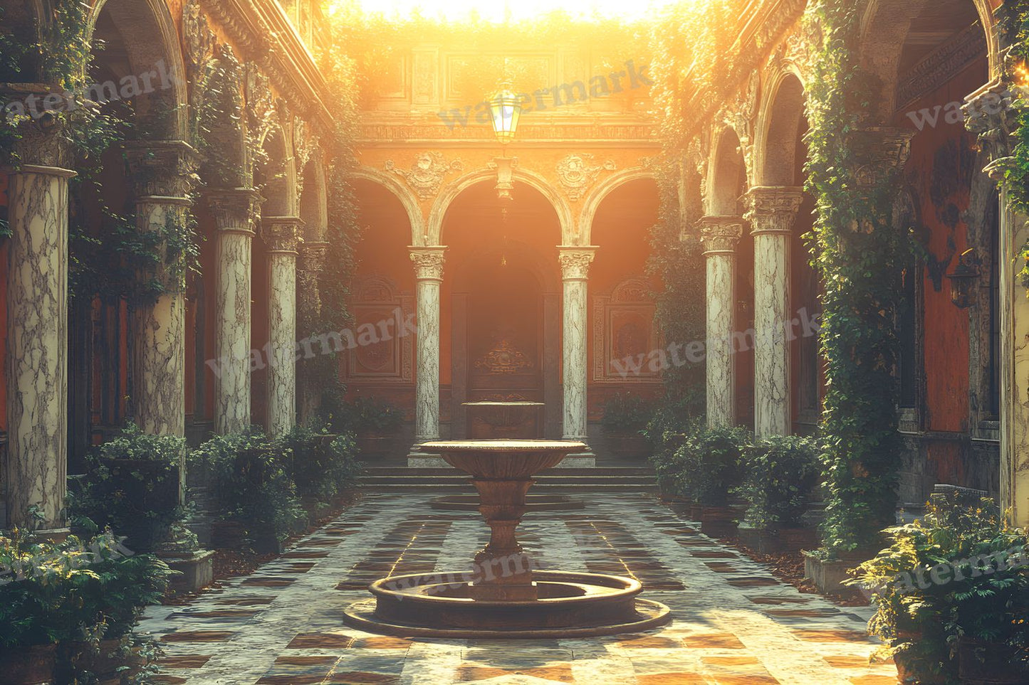 Ancient Roman Courtyard Backdrop Images