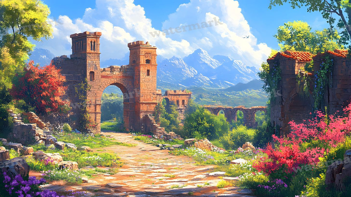 Ancient Ruins Backdrop Images