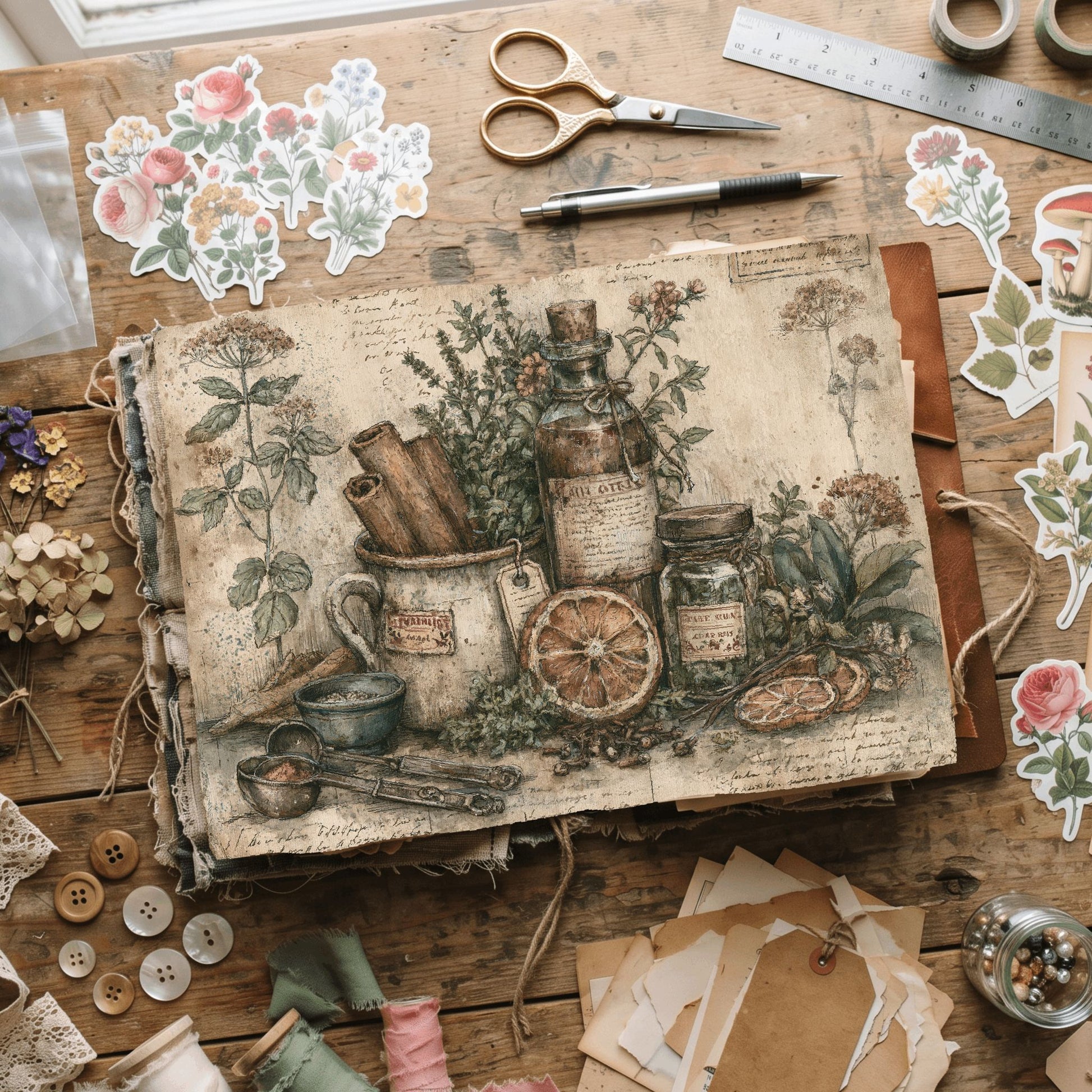 Ancient Spell Ingredients Journal Page