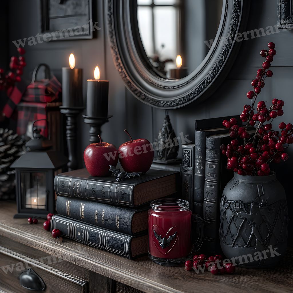 Black Gothic Christmas Backdrop Images