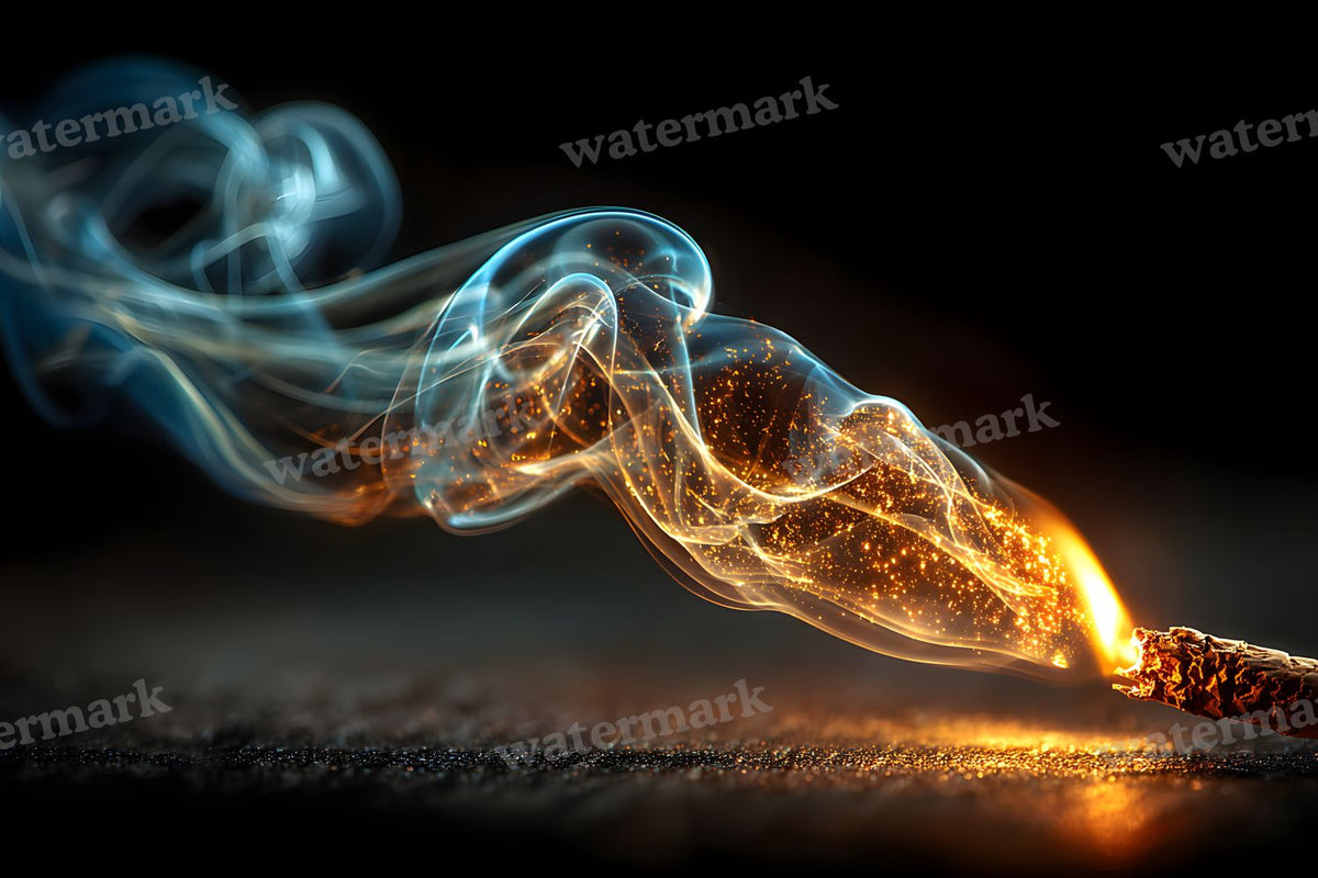 Black Smoke Texture digital photo backdrop for photo editing, preview 12