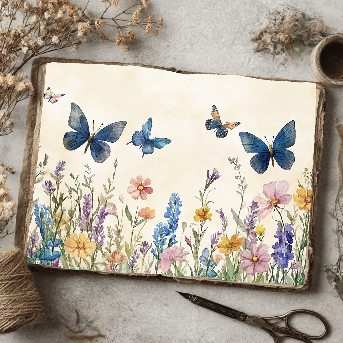 Butterfly Wildflower Meadow Writing Paper
