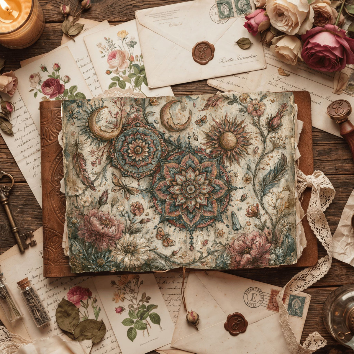 Celestial Mandala Garden Paper