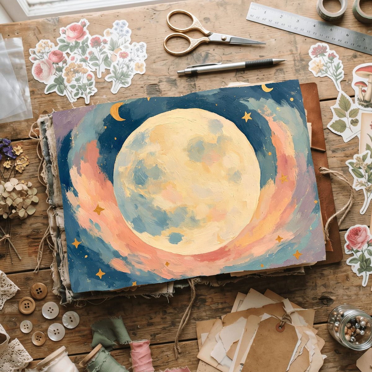 Celestial Moon Journal Paper