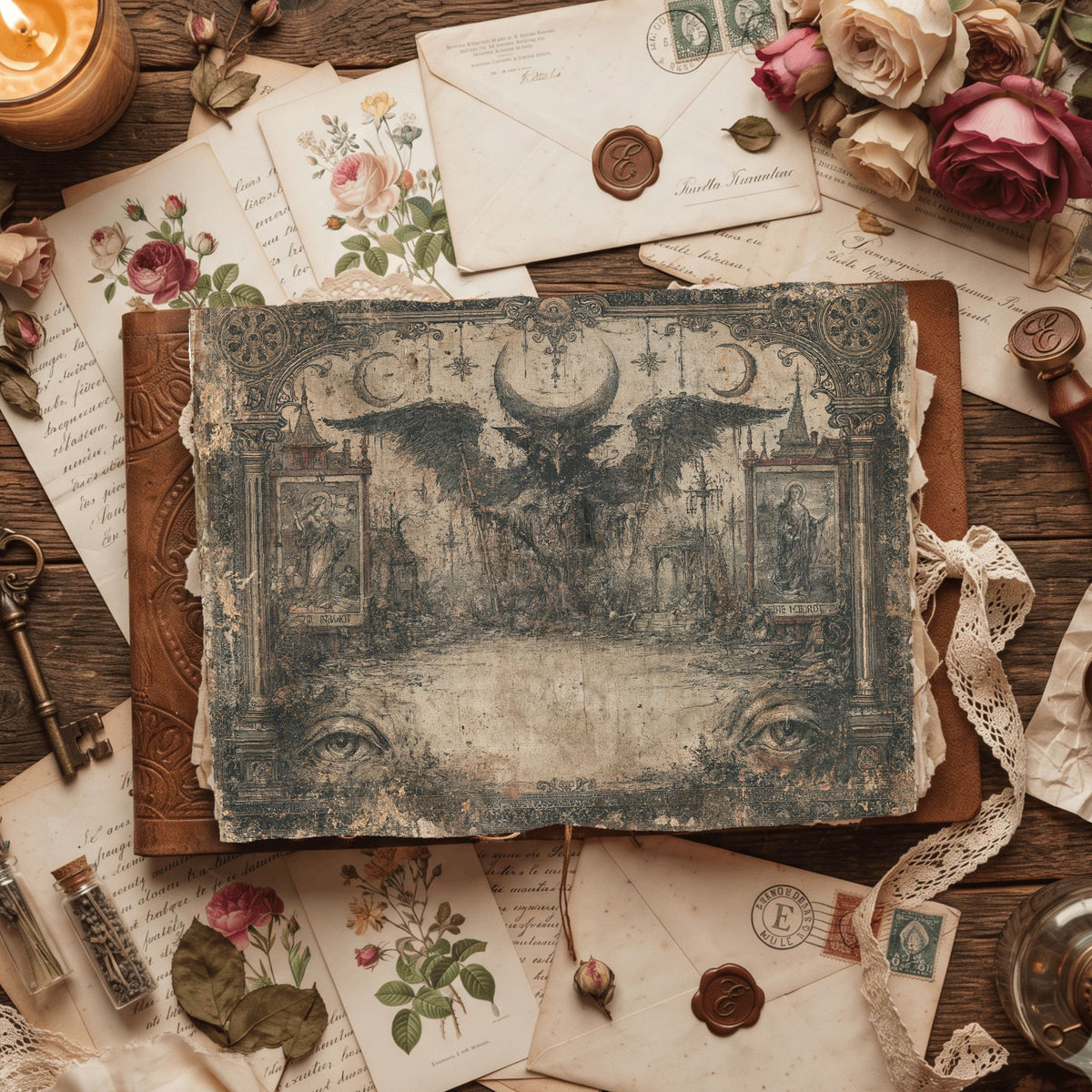 Gothic Tarot Journal Paper