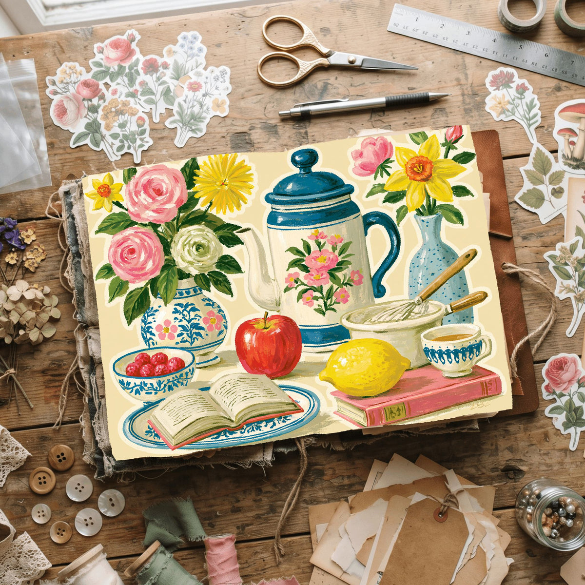 Gouache Sticker Collection