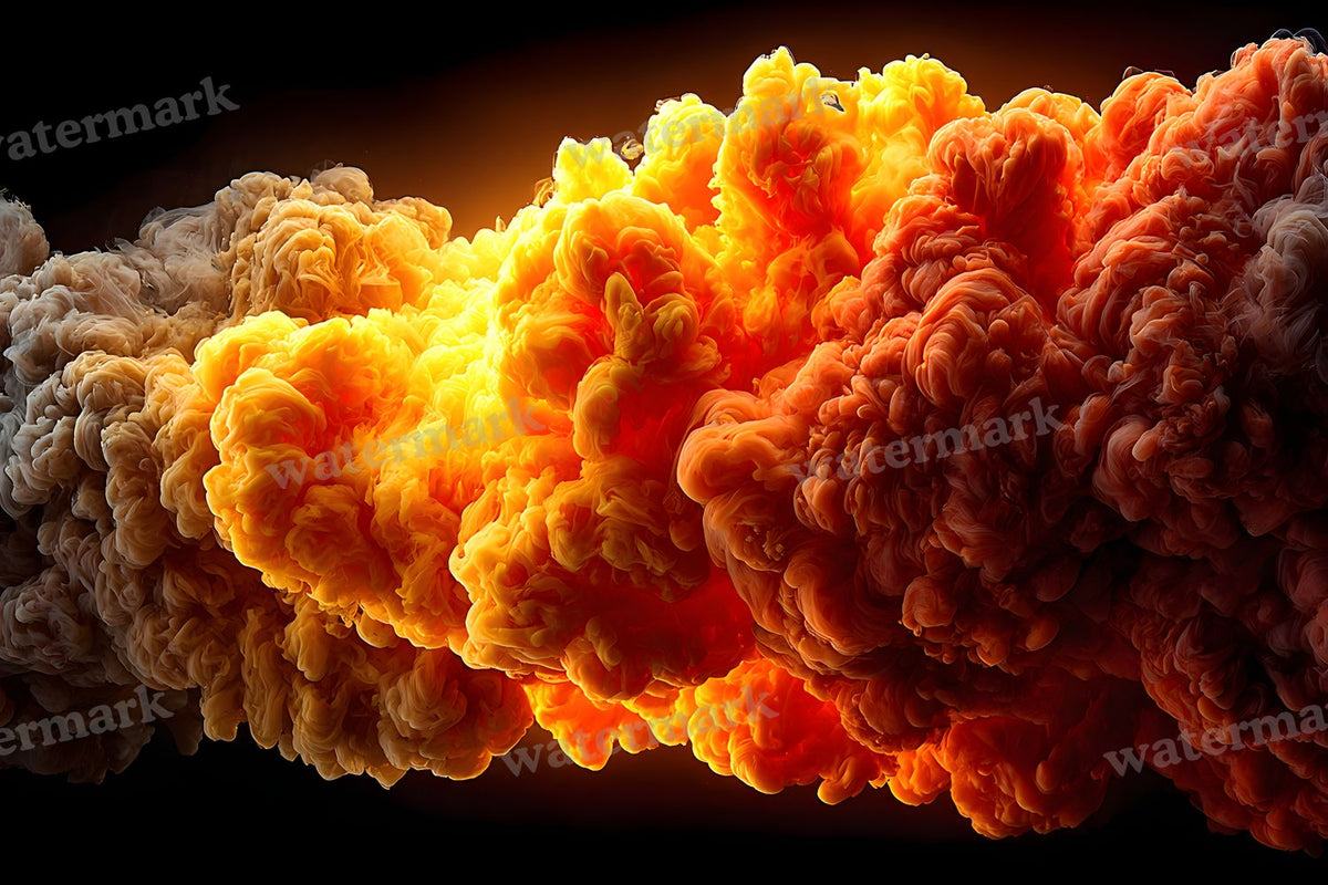 Orange Smoke Texture digital photo backdrop for photo editing, preview 12