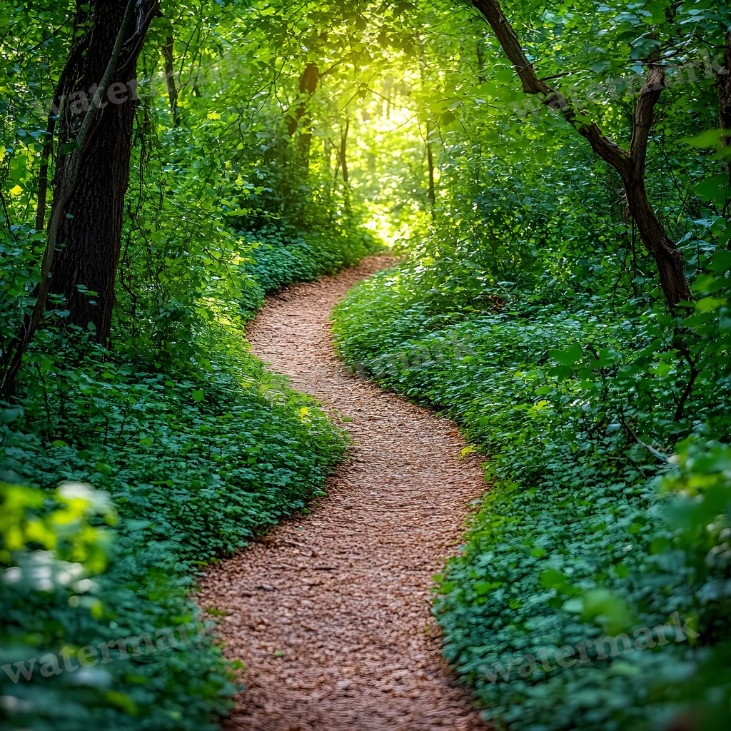 Overgrown Forest digital photo backdrop for photo editing, preview 12