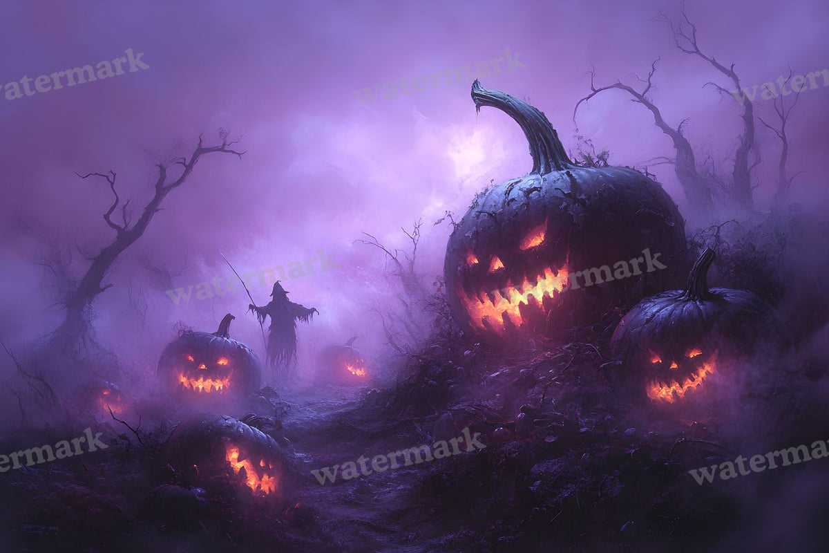 Pumpkin Field Curse Backdrop Images