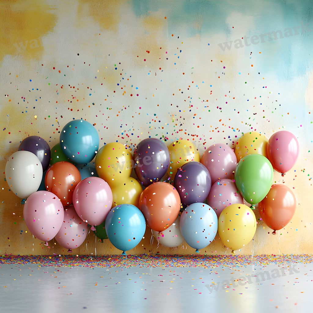 Rainbow Balloon Backdrop Images