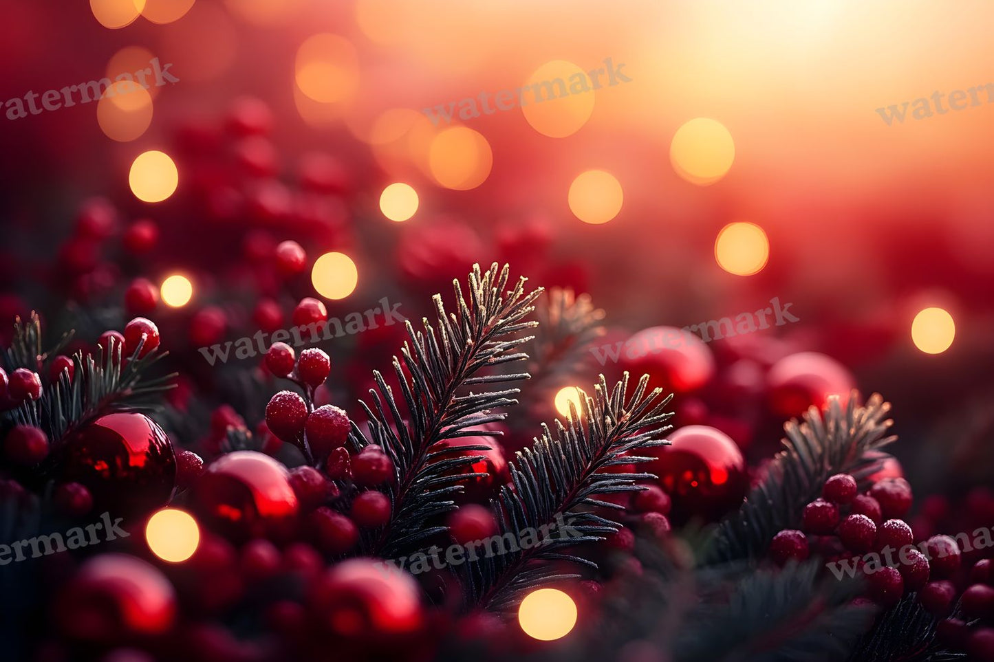 Red Christmas Backdrop Images