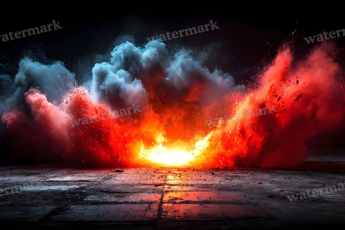 Ruby Smoke Action Backdrop Images