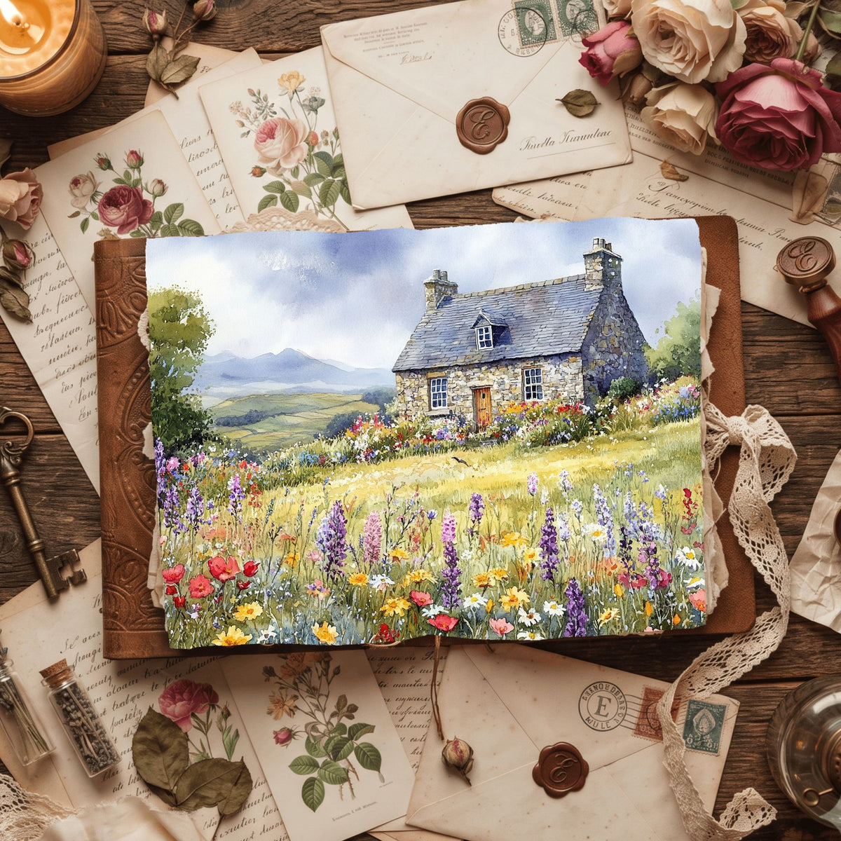 Secret Wildflower Cottage Writing Paper