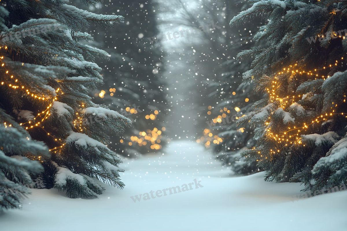 Snowy Forest Backdrop Images