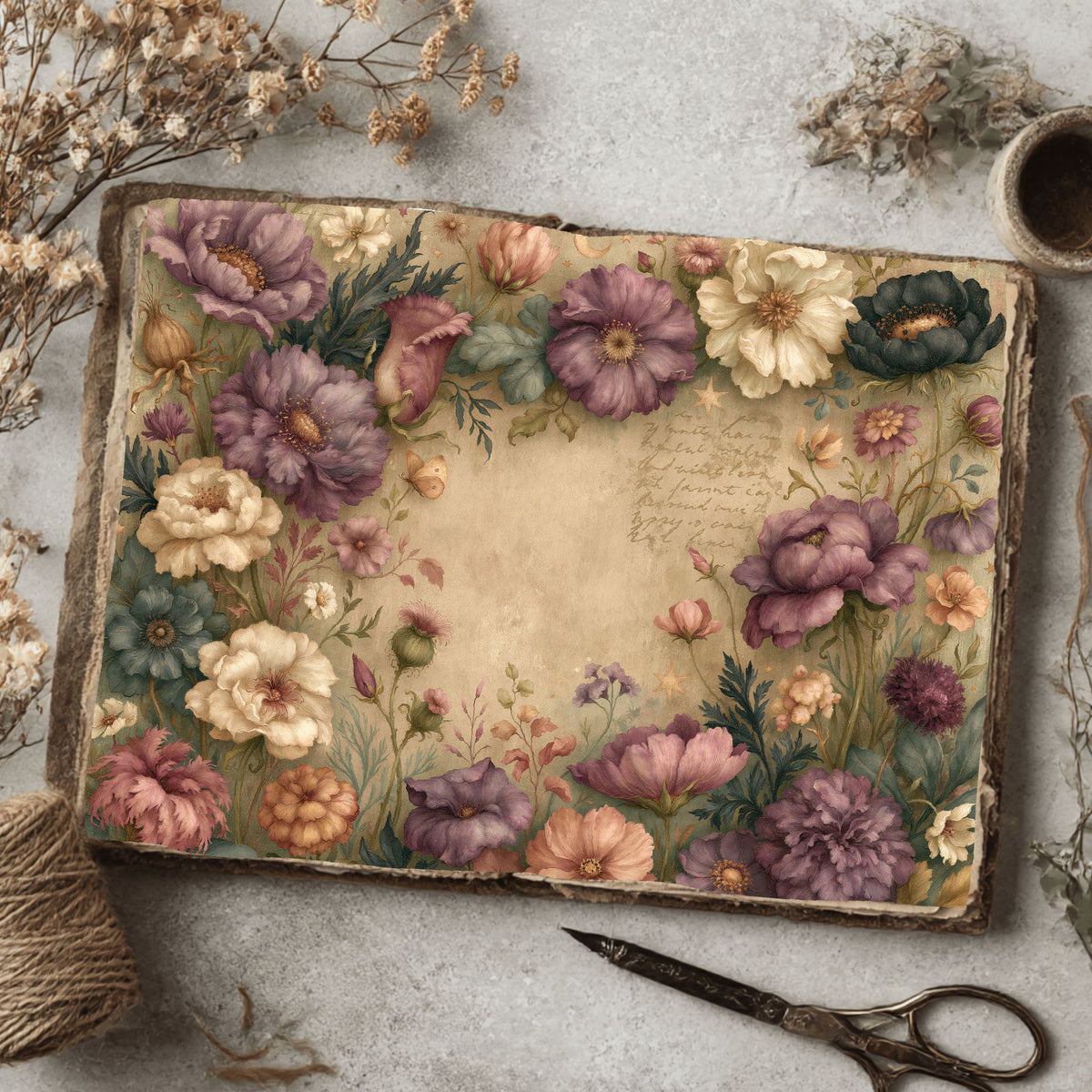 Softly Aged Vintage Writing Paper