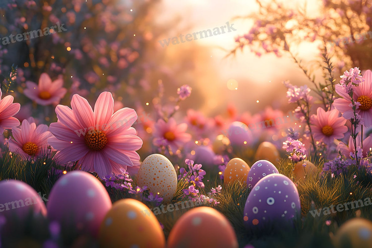 Spring Blossomeggscene Backdrop Images