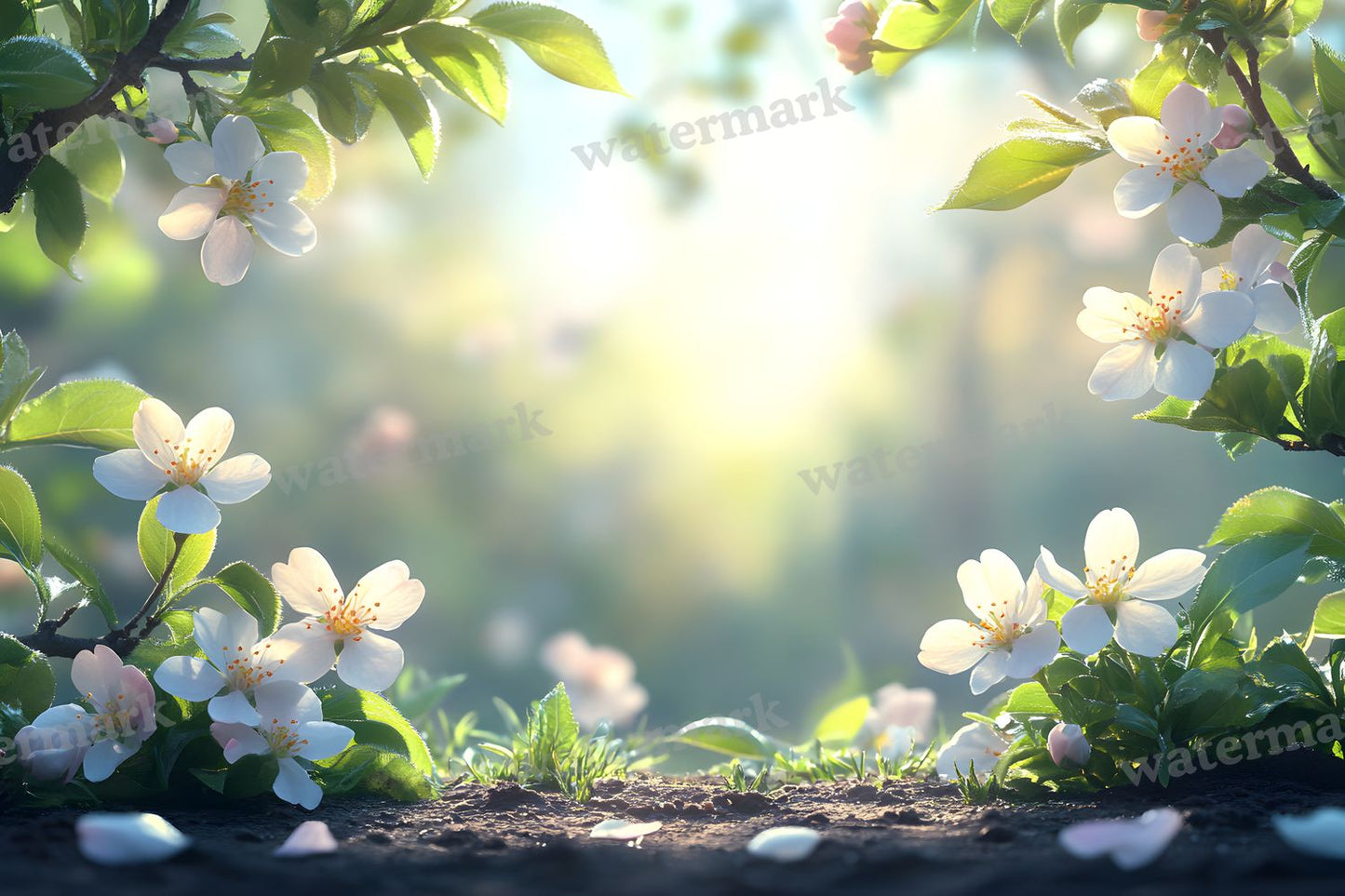 Spring Blossom Ground Backdrop Images