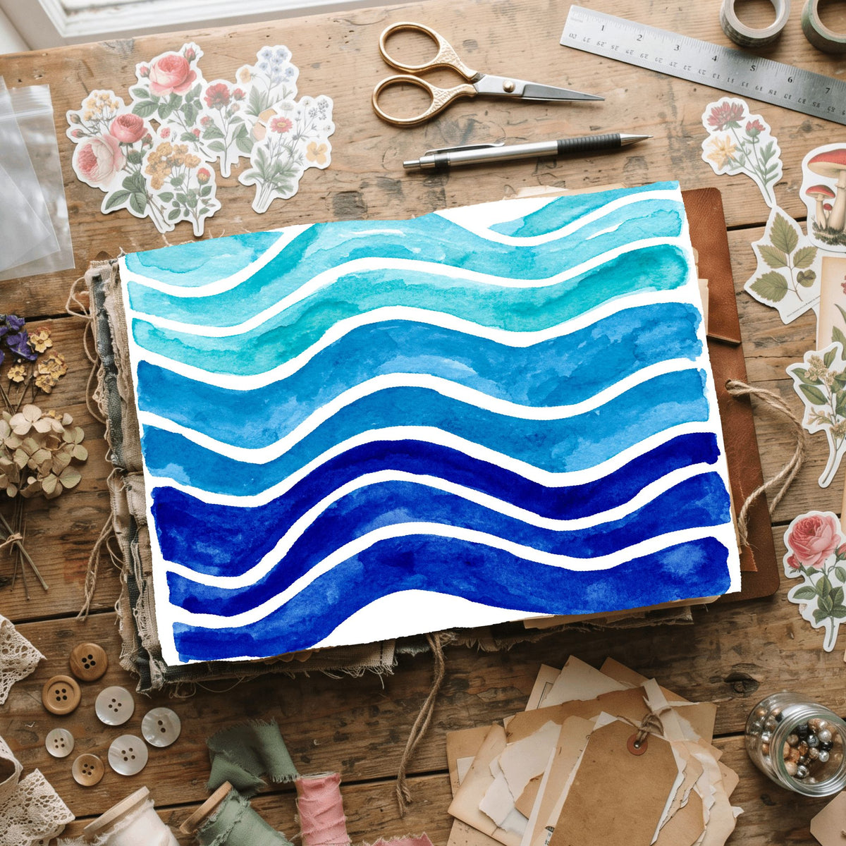 Water Wave Texture Pattern