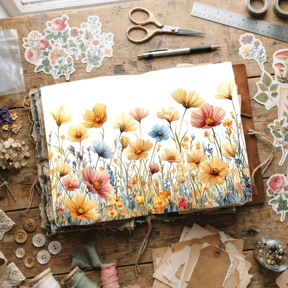 Wildflower Breeze Writing Paper