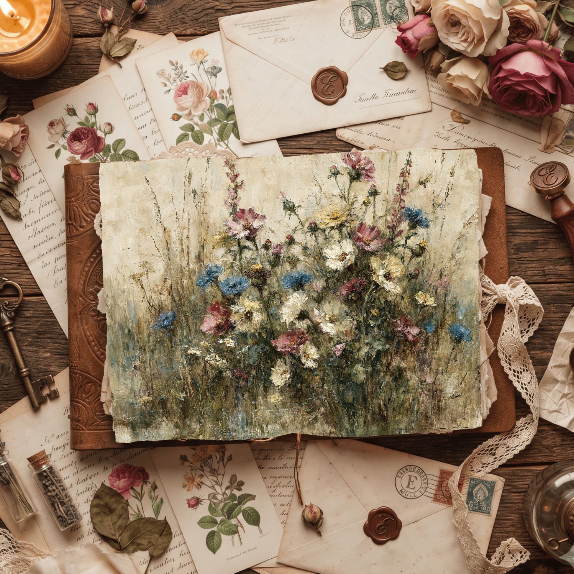 Wildflower Meadow Printable Paper