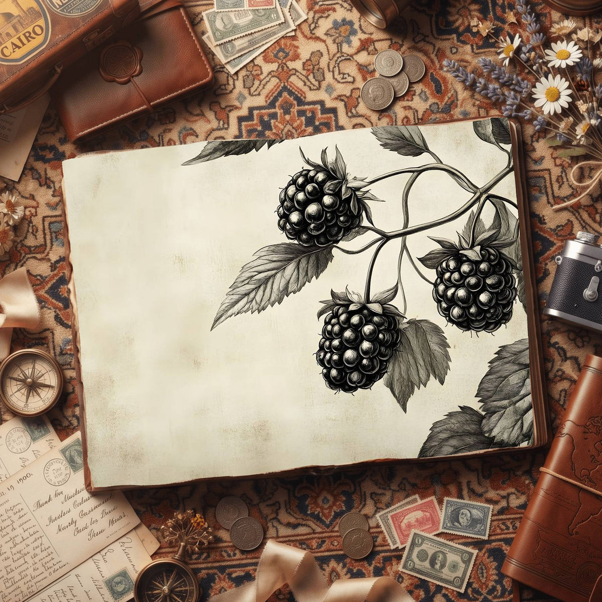 Blackberries Digital Papers