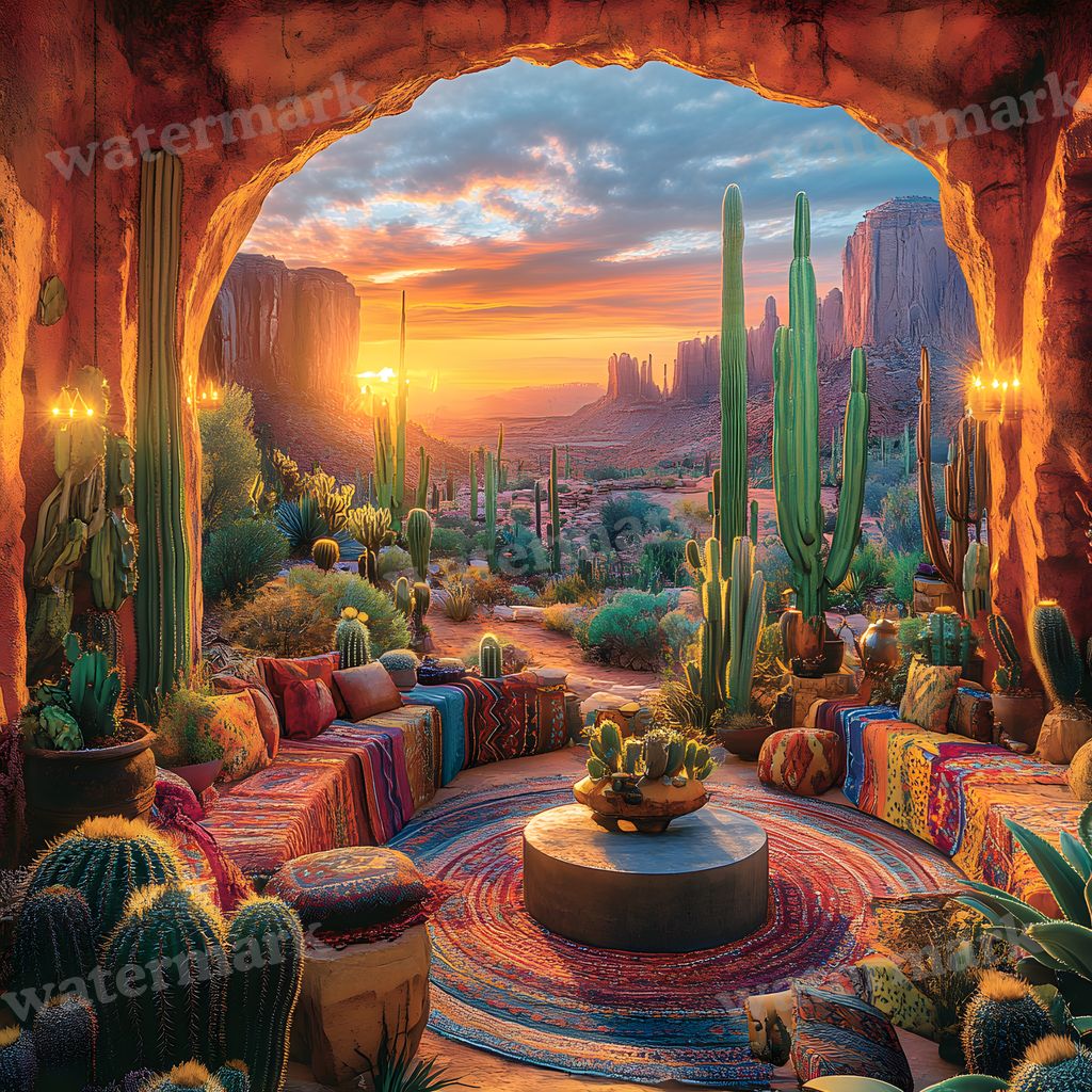 Bohemian Desert Backdrop Images