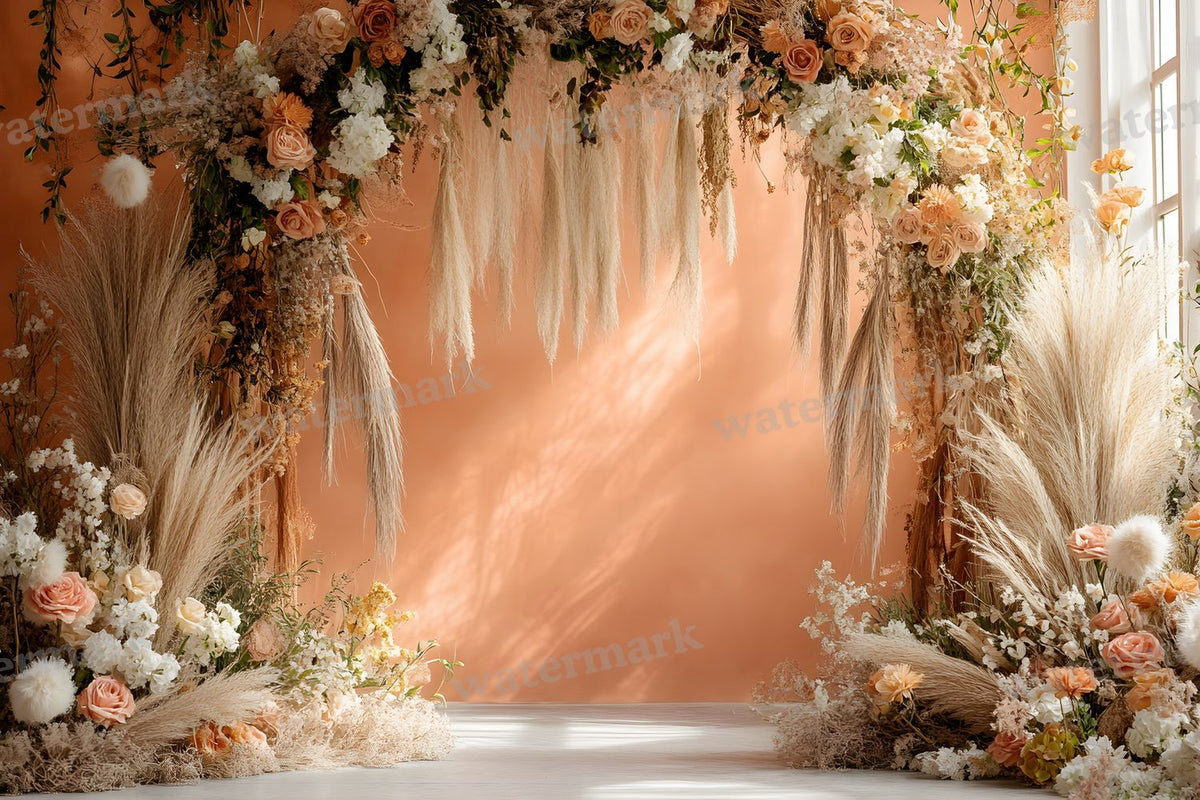 Boho Terracotta Backdrop Images