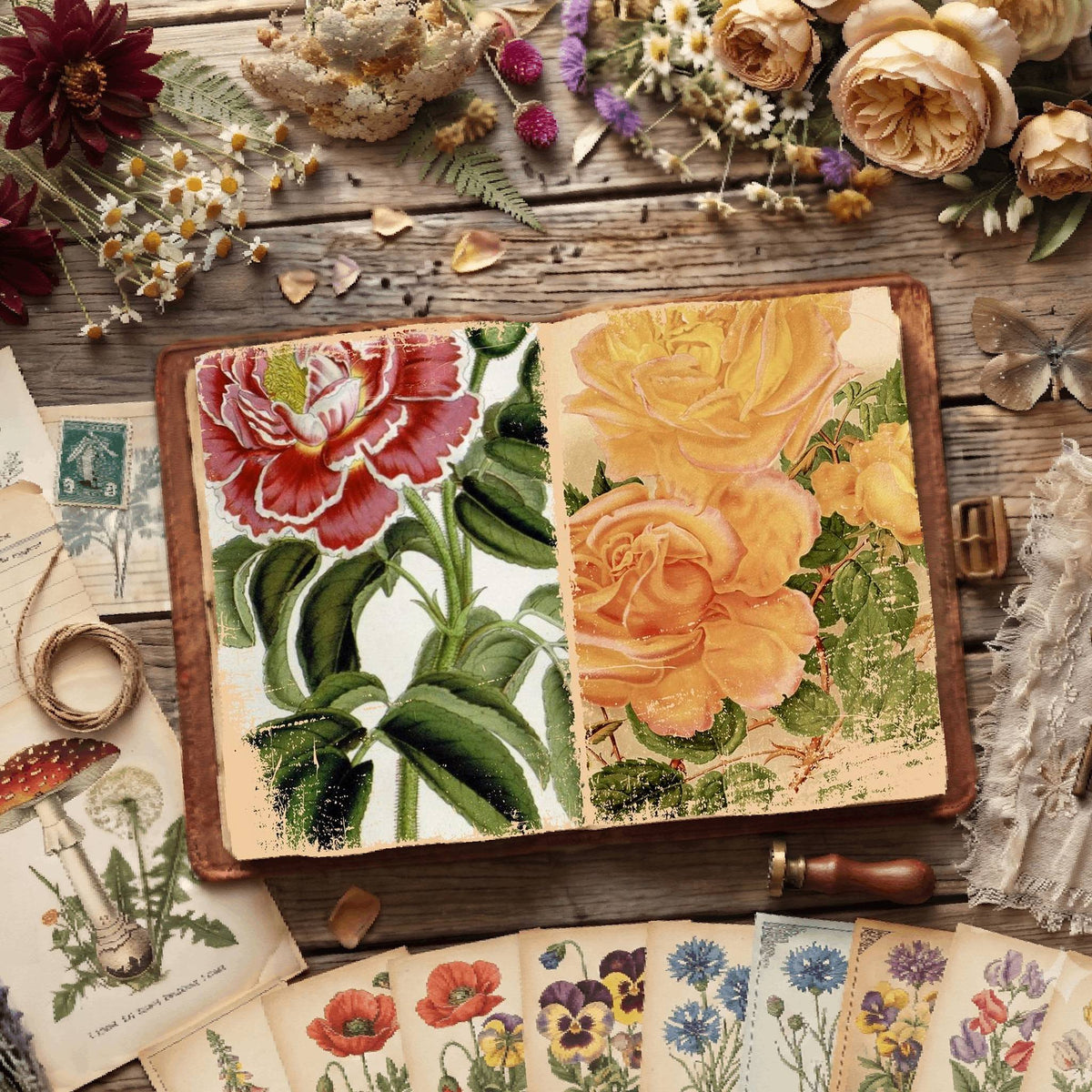Botanical Illustrations Digital Papers
