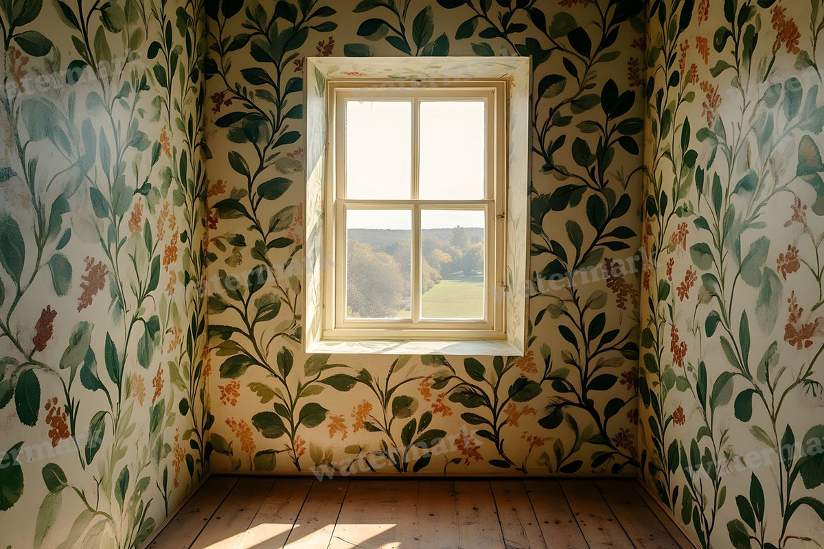Botanical Window View Backdrop Images